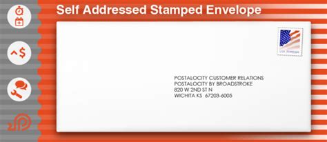 usps self addressed stamped envelope.